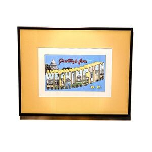 1940s Washington D.C. Postcard Framed Print